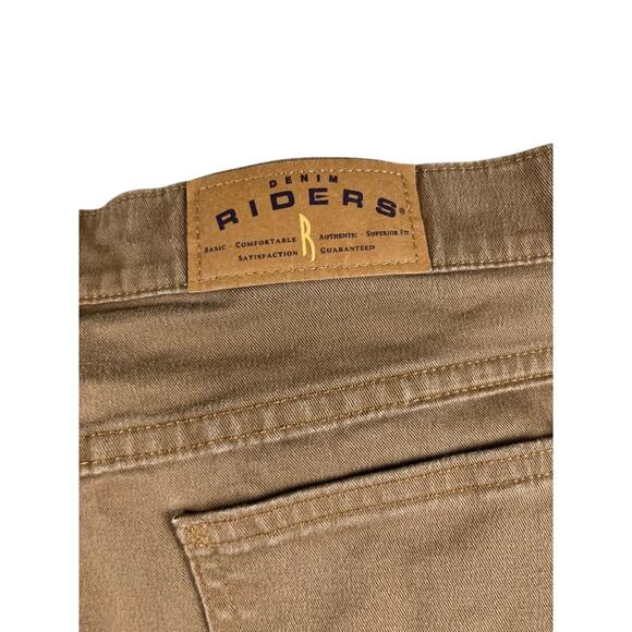Riders by Lee Mens Jeans 36x30 Tan Khaki Brown Straight Leg Cotton Denim - Picture 7 of 7